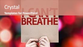  Presentation with police brutality - PPT layouts with police brutality - i can't breathe card background and a coral colored foreground