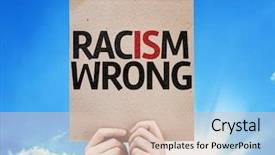  Presentation with police brutality - Cool new slides with police brutality - racism wrong card with sky backdrop and a soft green colored foreground