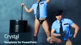  Presentation with police brutality - PPT layouts consisting of police brutality - striptease dancers wearing costumes background and a ocean colored foreground