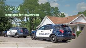  Presentation with cars - PPT layouts enhanced with police-cars-responding-to-911 background and a  colored foreground