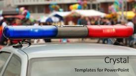  Presentation with law crime - Beautiful slides featuring police cop officer law emergency backdrop and a light gray colored foreground