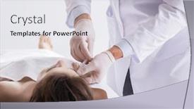  Presentation with police - Colorful presentation design enhanced with autopsy - police coroner examining dead body backdrop and a light gray colored foreground