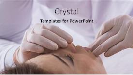  Presentation with police - Audience pleasing slide set consisting of autopsy - police coroner examining dead body backdrop and a light gray colored foreground