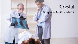  Presentation with police - Amazing slides having police-coroner-examining-dead-body backdrop and a light gray colored foreground