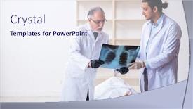  Presentation with police - Amazing PPT theme having police-coroner-examining-dead-body backdrop and a sky blue colored foreground