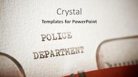  Presentation with police police - Presentation design featuring police-department-text-written background and a white colored foreground