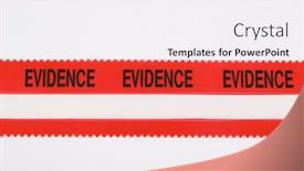  Presentation with tape - Cool new presentation theme with police evidence tape backdrop and a white colored foreground