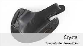  Presentation with police - Beautiful presentation theme featuring police holster backdrop and a white colored foreground