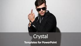  Presentation with intelligence - Beautiful PPT layouts featuring police intelligence - portrait of a focused concentrated backdrop and a dark gray colored foreground