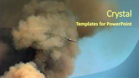  Presentation with wild fire - Slides enhanced with police news - 10-23-2007 santiago canyon wild fire background and a tawny brown colored foreground