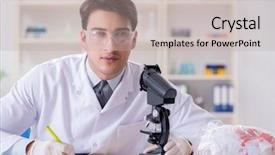  Presentation with evidence law - Slide deck consisting of police report - expert criminologist working background and a  colored foreground