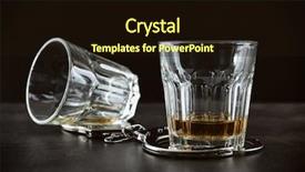  Presentation with alcohol - Slides featuring police stress - glasses with handcuffs on dark background and a wine colored foreground