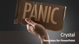  Presentation with panic - PPT layouts featuring police stress - panic background and a dark gray colored foreground