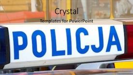  Presentation with crime - Presentation theme with  background and a  colored foreground