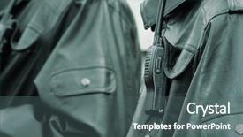  Presentation with police police - Cool new presentation with police walkie-talkie special toned backdrop and a dark gray colored foreground