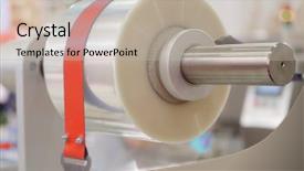  Presentation with food industry - Amazing presentation theme having poliethylene - image of a food packing backdrop and a mint green colored foreground