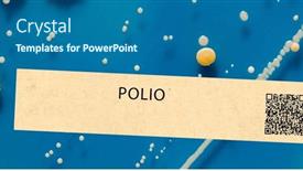  Presentation with nervous system - PPT theme featuring polio-viral-infection-that-attacks background and a ocean colored foreground