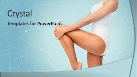  Presentation with transport and future technology concept - Slide set consisting of polis - beauty people and technology concept background and a light blue colored foreground