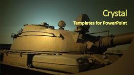  Presentation with polish army - Colorful PPT theme enhanced with polish army - abandoned military base near kiev backdrop and a  colored foreground