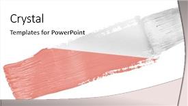  Presentation with painting walls paint roller - PPT theme with polish flag against gray paint background and a  colored foreground