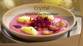  Presentation with soup - Cool new presentation with polish-red-beet-soup backdrop and a  colored foreground