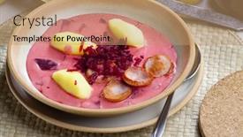  Presentation with soup - Audience pleasing slides consisting of polish-red-beet-soup backdrop and a  colored foreground