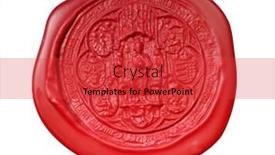  Presentation with wax - Slides featuring polish-royal-wax-stamp background and a red colored foreground