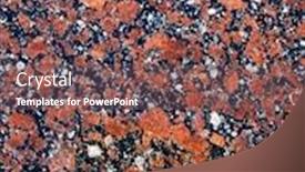  Presentation with granite - Audience pleasing slide deck consisting of polished red granite texture backdrop and a violet colored foreground