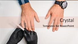  Presentation with nails - PPT layouts consisting of polishing nails to male client background and a lemonade colored foreground