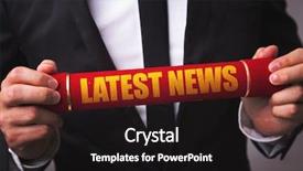  Presentation with news - PPT layouts having political advertising - latest news background and a black colored foreground