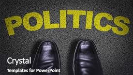  Presentation with shoes - Amazing PPT layouts having political campaign - top view of business shoes backdrop and a dark gray colored foreground