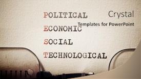  Presentation with social political - Colorful presentation enhanced with political-economical-social-technological-words backdrop and a lemonade colored foreground