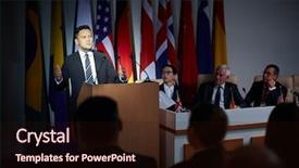  Presentation with hate speech raging hatred - Cool new presentation theme with political leadership - speech of candidate backdrop and a wine colored foreground