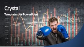  Presentation with success - PPT theme with political marketing - he is fighting for success background and a dark gray colored foreground