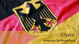  Presentation with flag of the philippines - Cool new PPT theme with political policy - flag of germany backdrop and a gold colored foreground