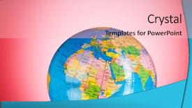  Presentation with globe - Audience pleasing PPT theme consisting of political science - globalisation concept - globe backdrop and a lemonade colored foreground