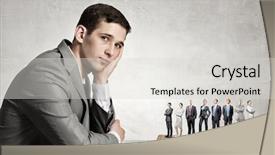  Presentation with strategy - Theme featuring politics game - strategy of teamwork in business background and a light gray colored foreground