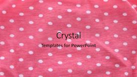  Presentation with free remplates for fabric dyeing - Cool new presentation with polka dot fabric as background backdrop and a coral colored foreground
