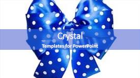  Presentation with silk - Presentation theme consisting of polka dots made from silk background and a cobalt blue colored foreground