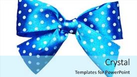  Presentation with white blue vapor trail - Slide set with polka dots made from silk background and a arctic colored foreground
