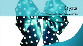  Presentation with dark - PPT theme enhanced with polka dots made from silk background and a cyan colored foreground