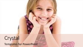  Presentation with teenage girl - Theme having polkadots - lovely teenage girl lying background and a  colored foreground