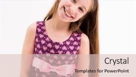  Presentation with long hair - PPT layouts having polkadots - pretty lovely girl with long background and a lemonade colored foreground