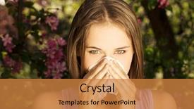  Presentation with allergy - Beautiful slide deck featuring definition word cloud collage business backdrop and a  colored foreground.