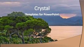  Presentation with sunset - Presentation having pollenca near alcudia mallorca balearic background and a seafoam green colored foreground