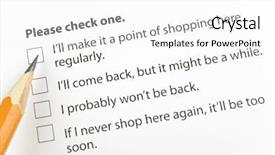  Presentation with survey - Amazing presentation theme having polling survey - customer feedback backdrop and a white colored foreground