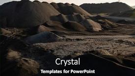  Presentation with infertile - Beautiful slides featuring polluted-infertile-and-toxic-soil backdrop and a black colored foreground