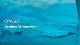  Presentation with floating - Beautiful theme featuring polluting oil slick floating backdrop and a teal colored foreground