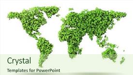  Presentation with ecology - Slides consisting of pollution - green environment and ecology concept background and a mint green colored foreground