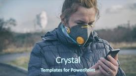  Presentation with anti virus - Cool new slides with pollution anti-smog and virus backdrop and a ocean colored foreground